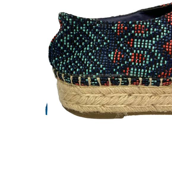 Indigo Rd Shoes Womens Sz 6 Leisa Espadrille Navy Blue‎ Beaded Lace Up Flats New - Picture 6 of 8